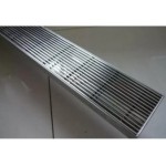 304 Stainless Steel Grated Floor Drain 100mm Outlet 1200 Long